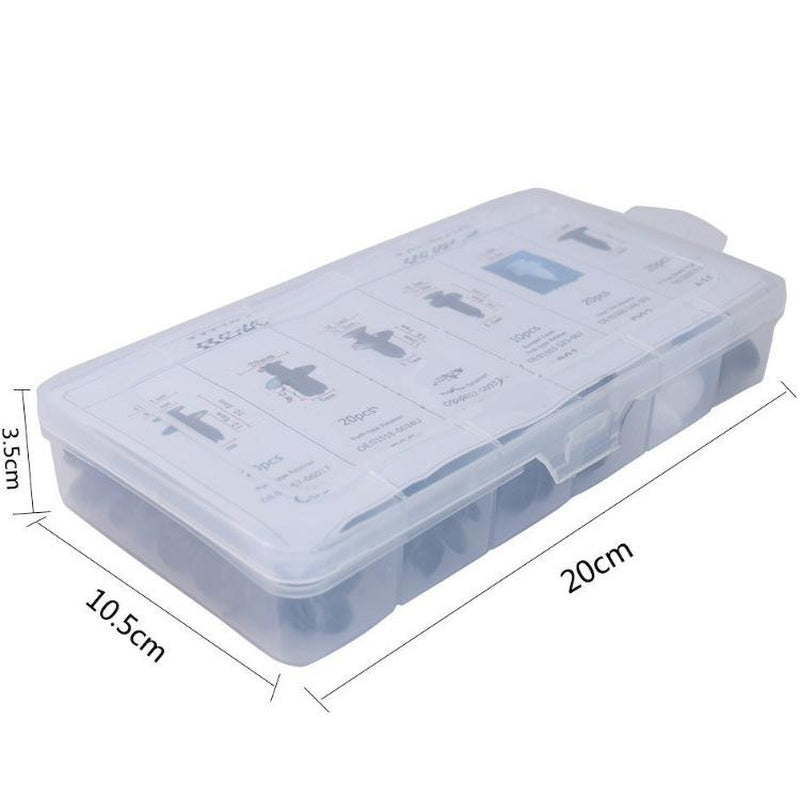 Festival Activities HE26 100Pcs Box Set of 6 Types Universal Expansion Screw Clips for Automobiles Mudguard Leaf Plates Door Panel Clips Nails C05 C20 C32 B01 D02 A16