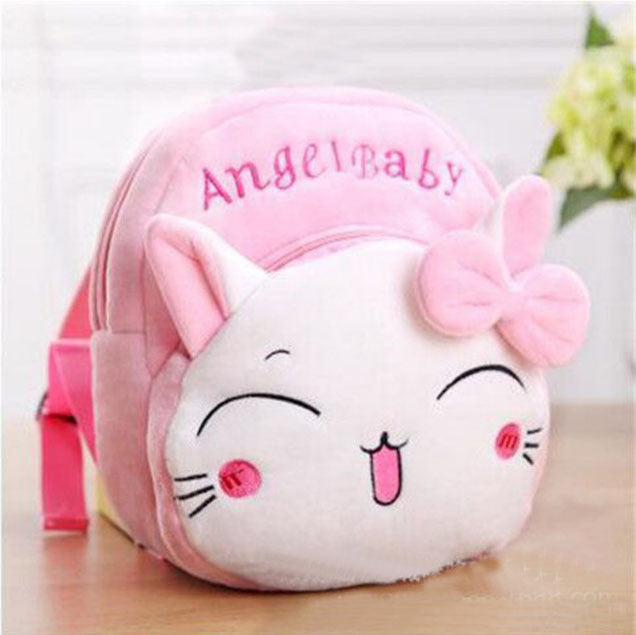 Cute Animal Plush Mini Backpack for Toddlers & Kids – Soft Cartoon School Bag