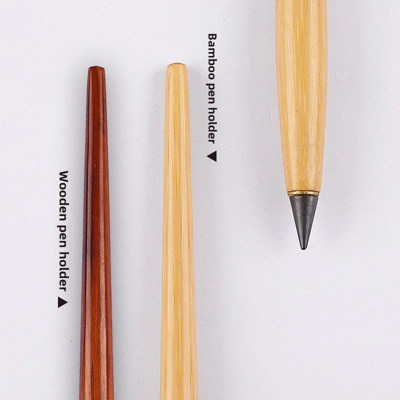 Wooden Eternal Pencil No Sharpening Unbreakable for Kids Endless Writing Sketching Art Office School Supplies Stationery