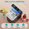 Ice Maker, Portable Countertop Icemaker Machine, Self Cleaning Quiet 2 Sizes Bullet Cubes Makers, Black