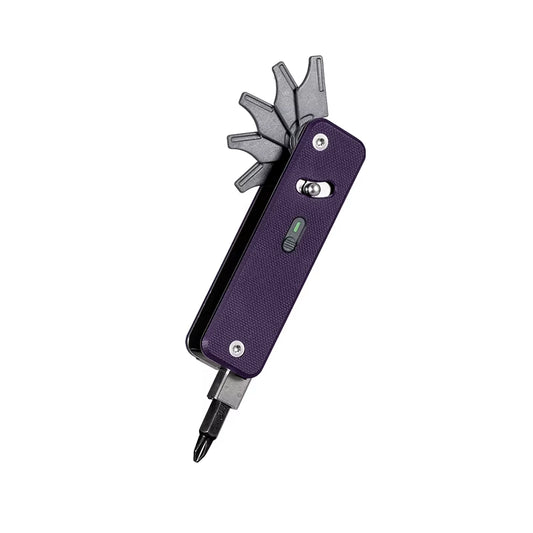 S503G Flex Companion Tool Modular Design and Customizable Pocket Tool, Preinstalled with 8 Essential Tools (1/4" Bit Drive