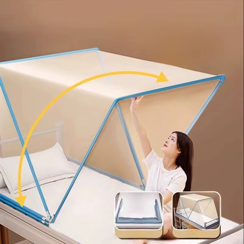 Portable Foldable Mosquito Net Easy to Carry No Installation Required Travel Friendly Dormi Bunk Bed Anti-Mosquito