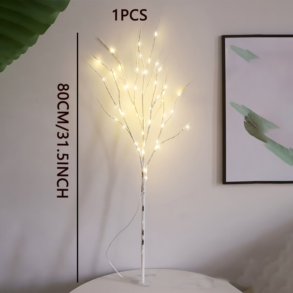 [Luminous Birch Light] Luminous 1pc Birch Branch Decorative Light | Battery Powered Simulated Artificial Branches for Indoor, Wedding, Party, Home Decoration Festivals