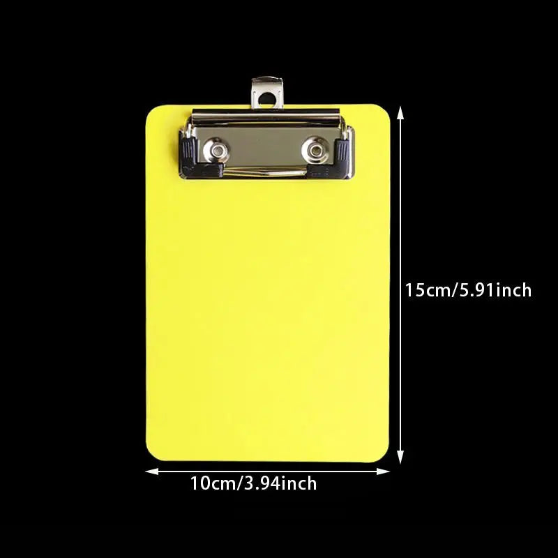 A7 Portable Mini Clipboard Organizer Hangable Plastic Note Holder Office School Supply Stationery New