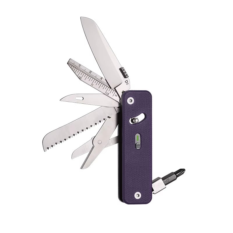 S503G Flex Companion Tool Modular Design and Customizable Pocket Tool, Preinstalled with 8 Essential Tools (1/4" Bit Drive