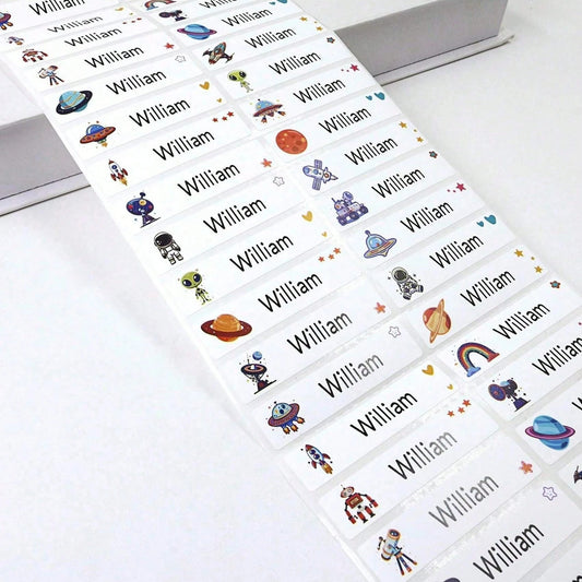 4.6*1.2CM Custom Name Stickers, Personalized Name Labels For Kids, Back To School Supply For Kids, Waterproof Custom Name Tags