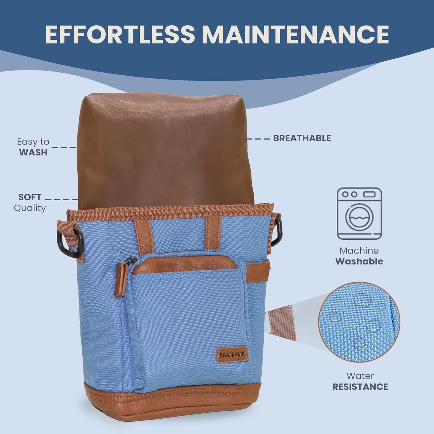 Dog Treat Pouch with Dog Clicker for Training - Hands-Free Dog Treat Bag with Magnetic Closure, Multi-Pocket Treat Pouches for Pet Training with Built-In Poop Bag Holder Pocket