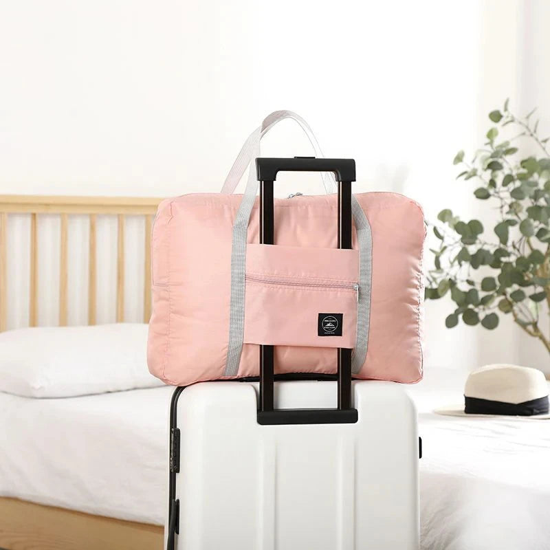 Homefish Folding Travel Storage Bag Large Capacity Luggage Handbag for Travel Moving