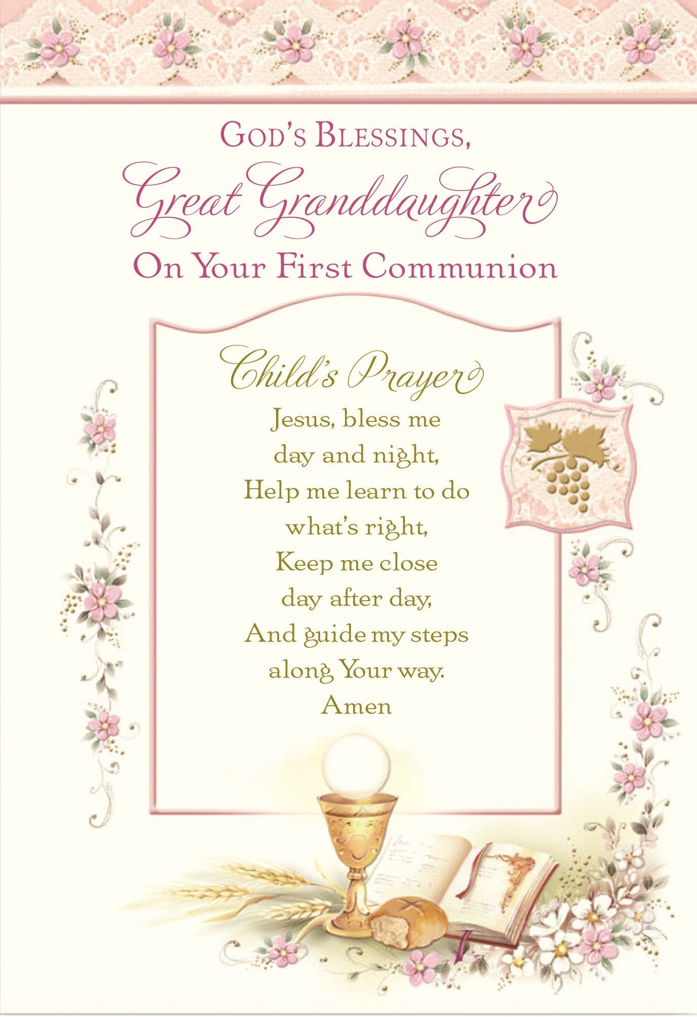 Great Granddaughter First Communion
