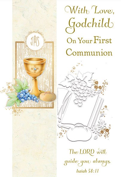Godchild Communion Card
