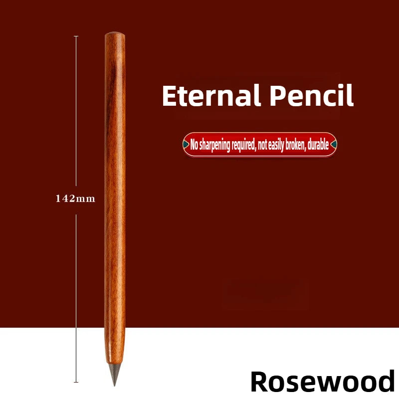 Wooden Eternal Pencil No Sharpening Unbreakable for Kids Endless Writing Sketching Art Office School Supplies Stationery