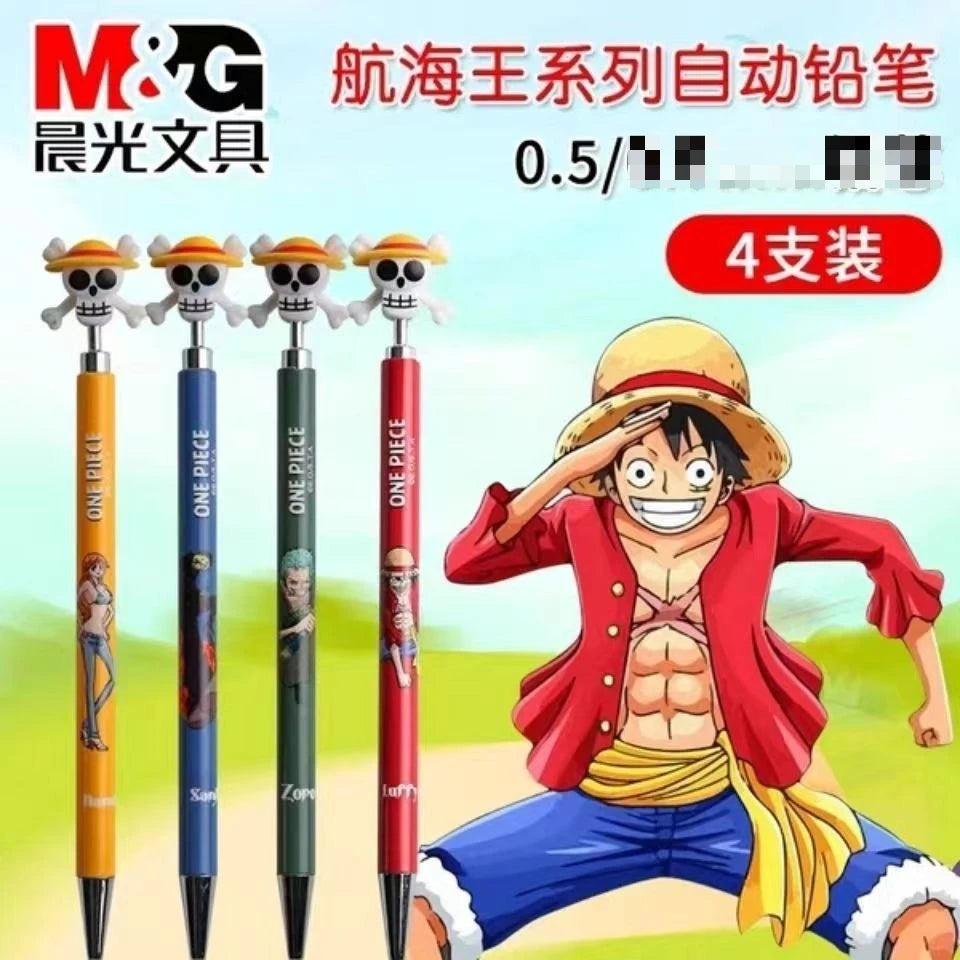 16cm 0.5mm One Piece elementary school student mechanical pencil drawing pencil cartoon cute fun writing pen exam pen