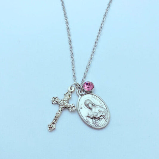 Crucifix with Saint Thérèse of Lisieux Medal