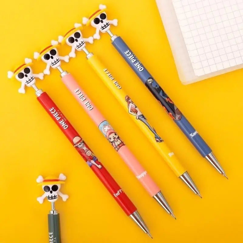 16cm 0.5mm One Piece elementary school student mechanical pencil drawing pencil cartoon cute fun writing pen exam pen