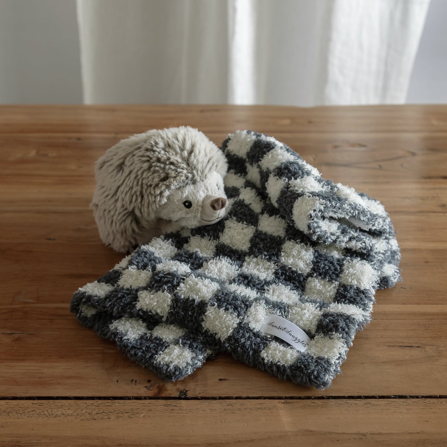 Turbulence & Baby's Breath Check Print Lovey