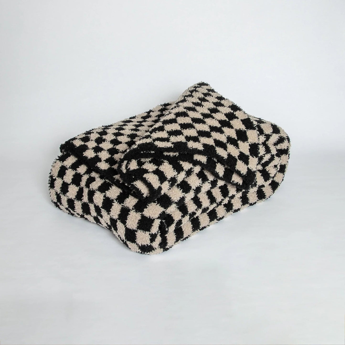 Tap Shoe & Rainy Day Check Print Extended Throw