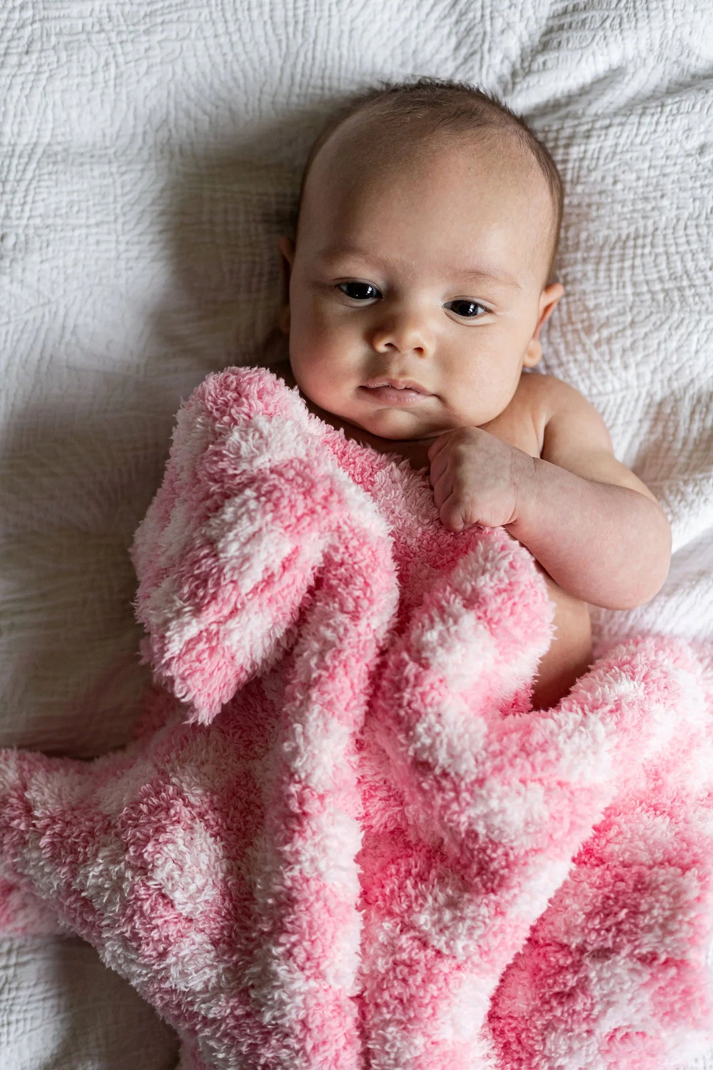 Cotton Candy Check Print Lovey