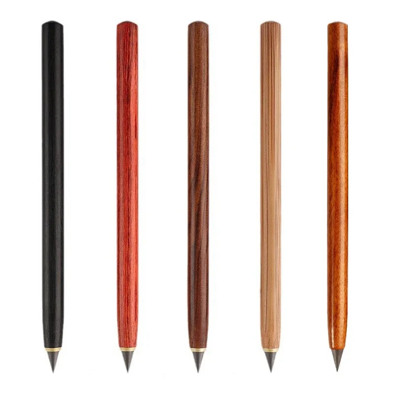Wooden Eternal Pencil No Sharpening Unbreakable for Kids Endless Writing Sketching Art Office School Supplies Stationery