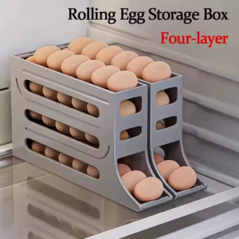 Kitchen Egg Box Storage Box Refrigerator Large Capacity Egg Storage Box Container Refrigerator Egg Organizer