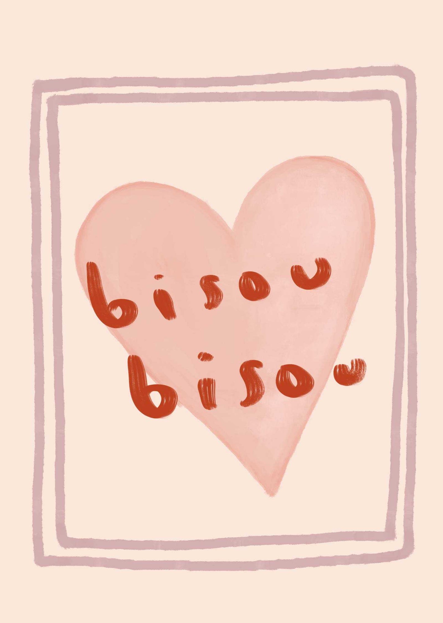 Bisou Bisou Art Print