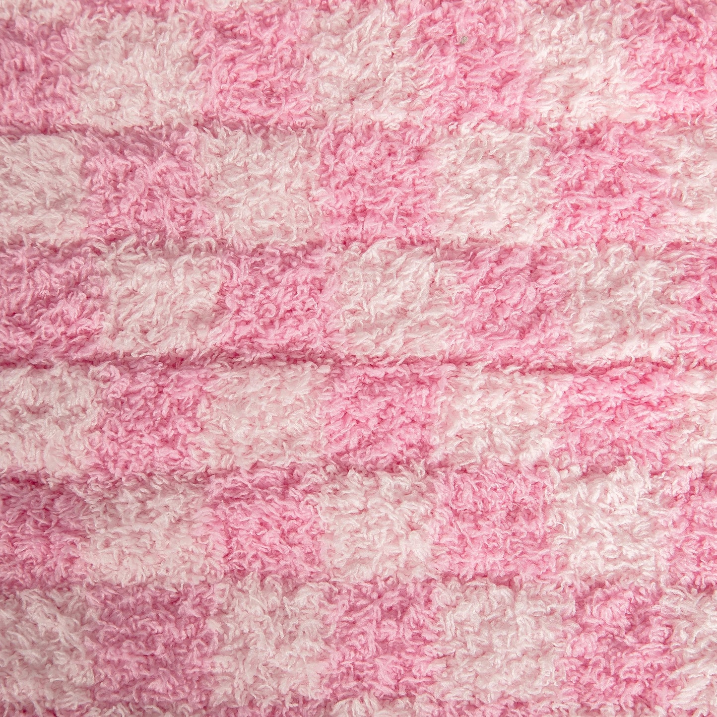 Cotton Candy Check Print Extended Throw