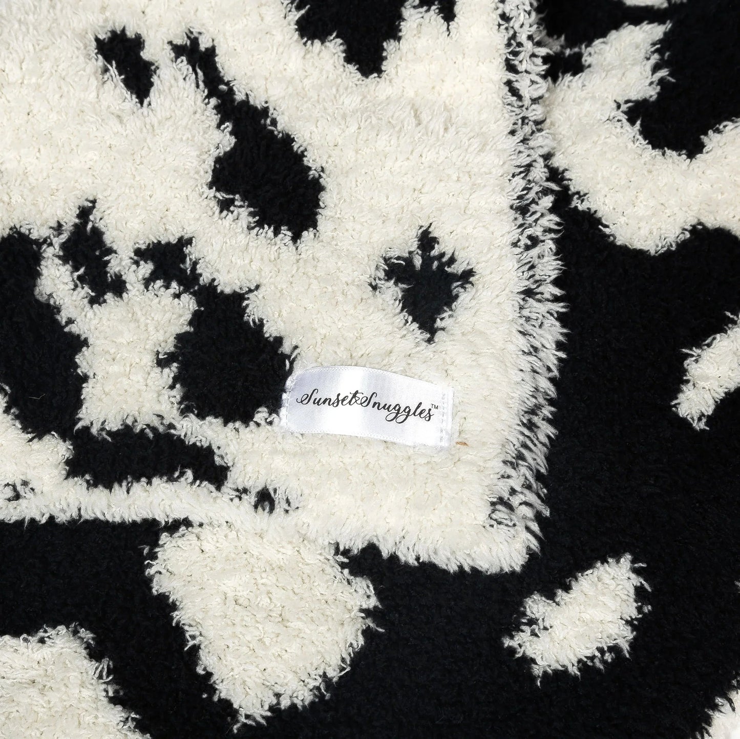 Tap Shoe & Baby's Breath Cow Print Lovey Baby Blanket