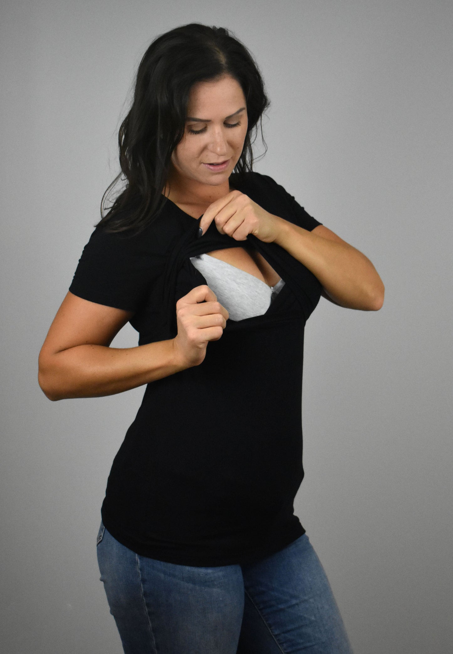 Jenny Short Sleeve Nursing Tee Shirt