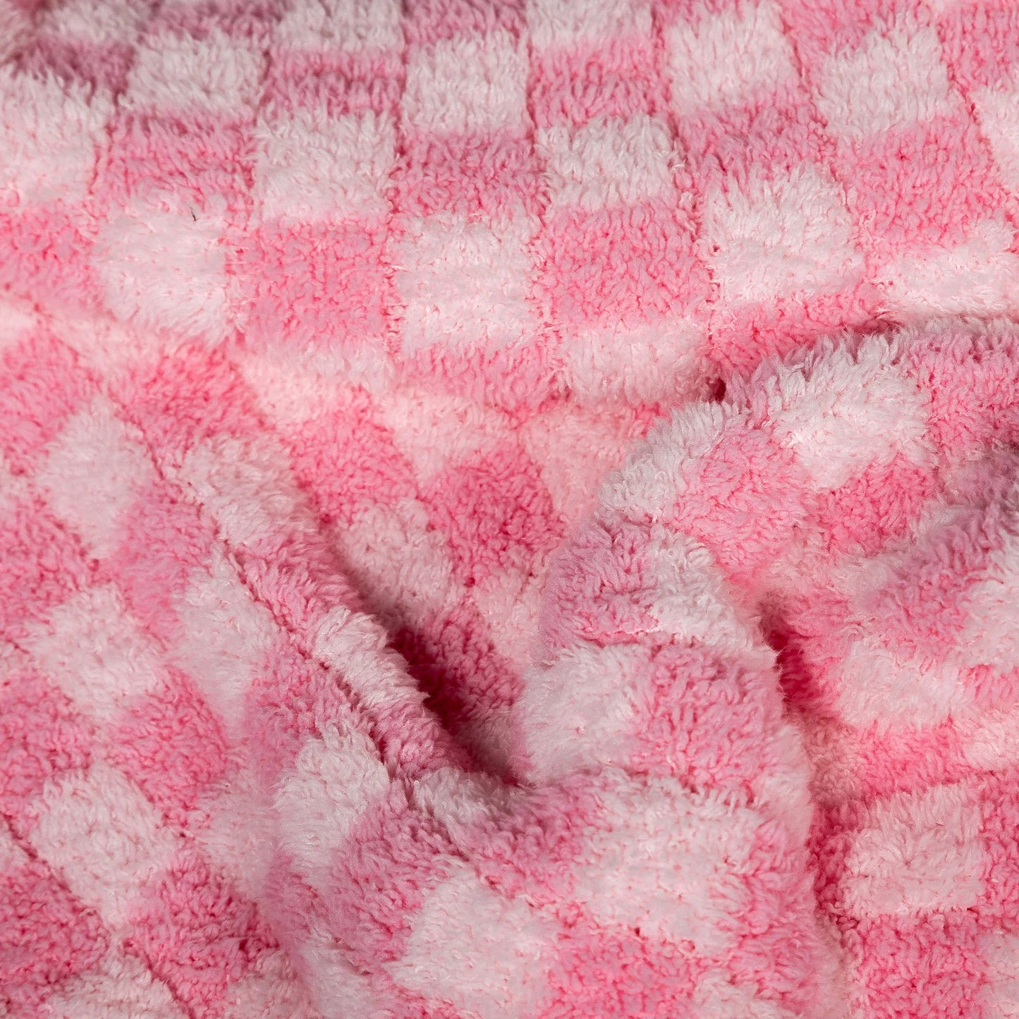 Cotton Candy Check Print Toddler Blanket