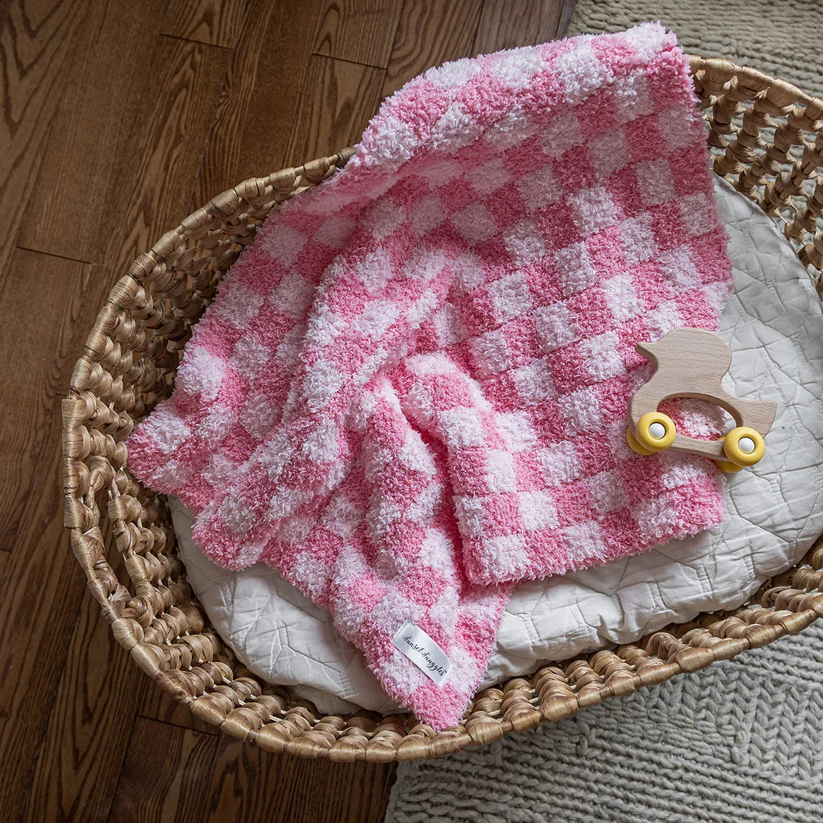 Cotton Candy Check Print Lovey