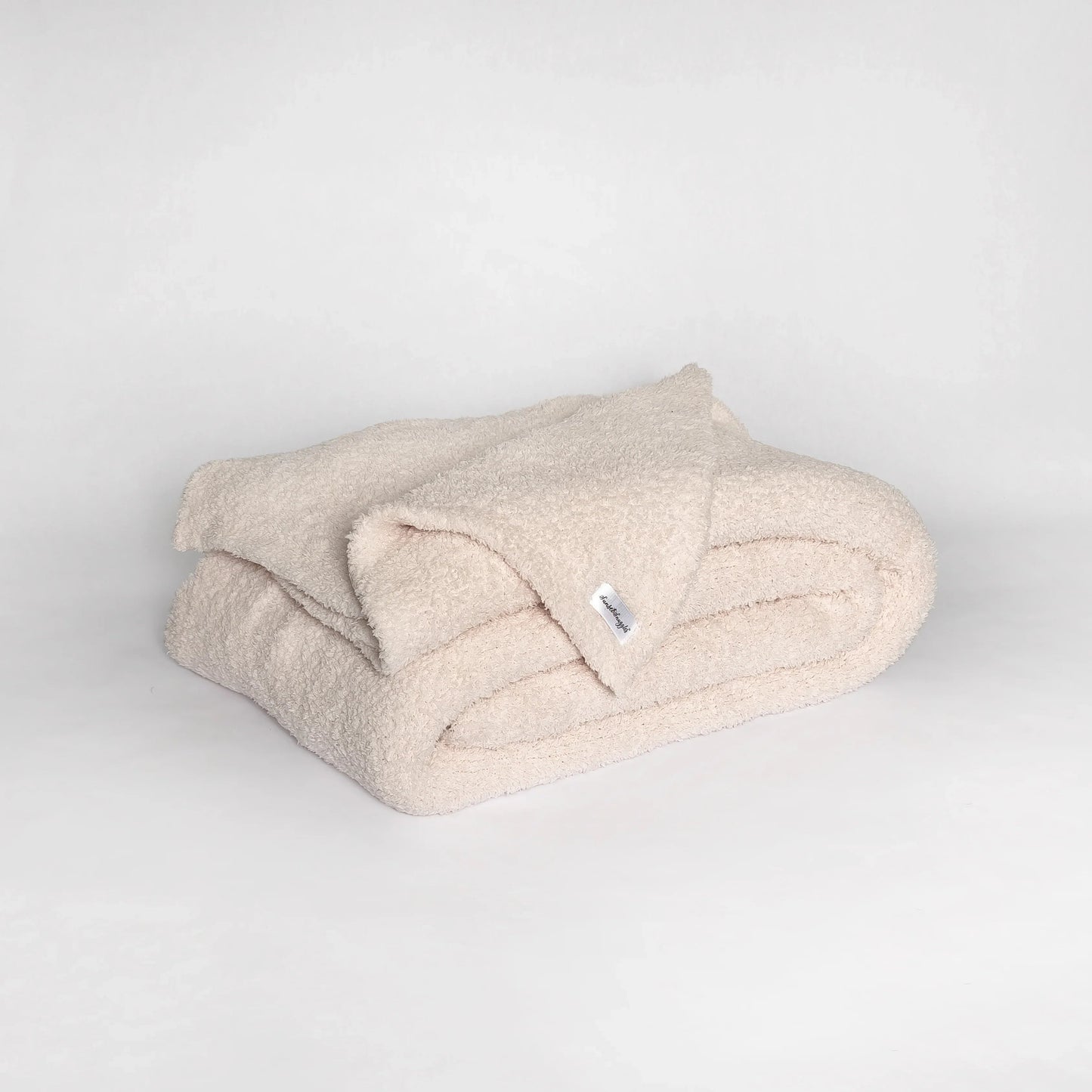Primrose Pink Solid Double Layered Print Extended Throw