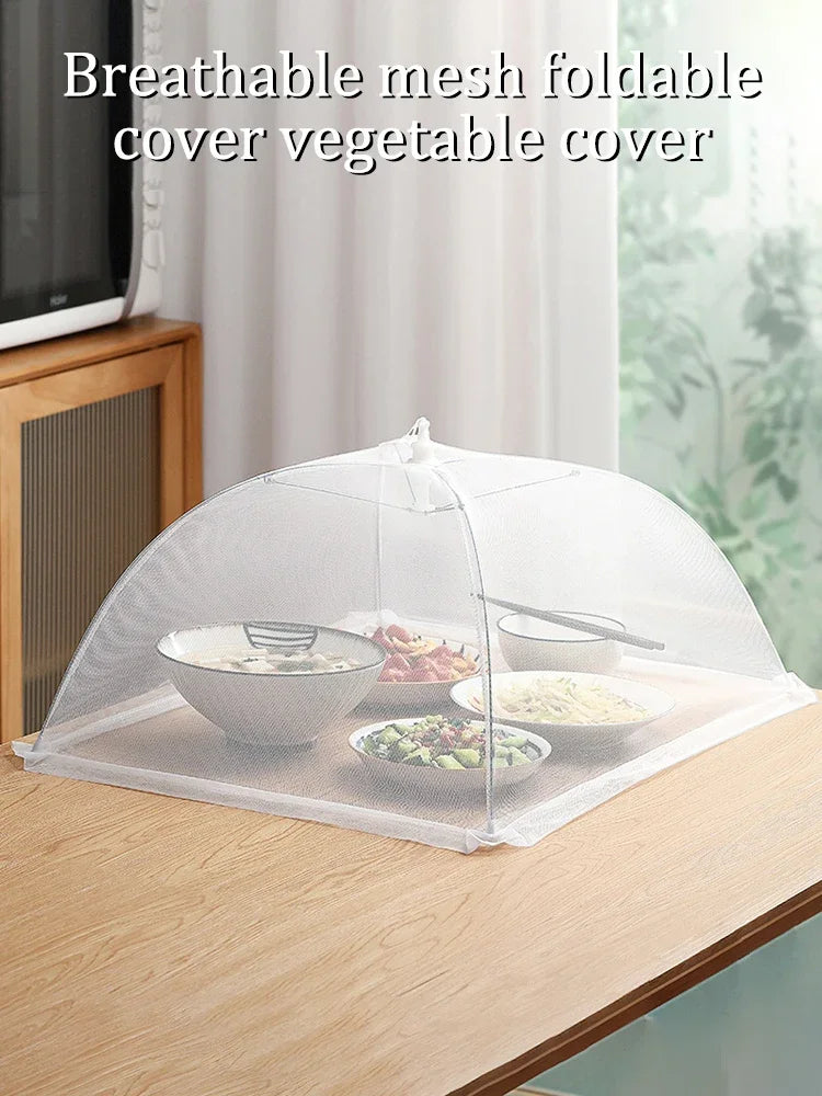 1PC Dining table cover vegetable cover home foldable table cover new dust and fly proof
