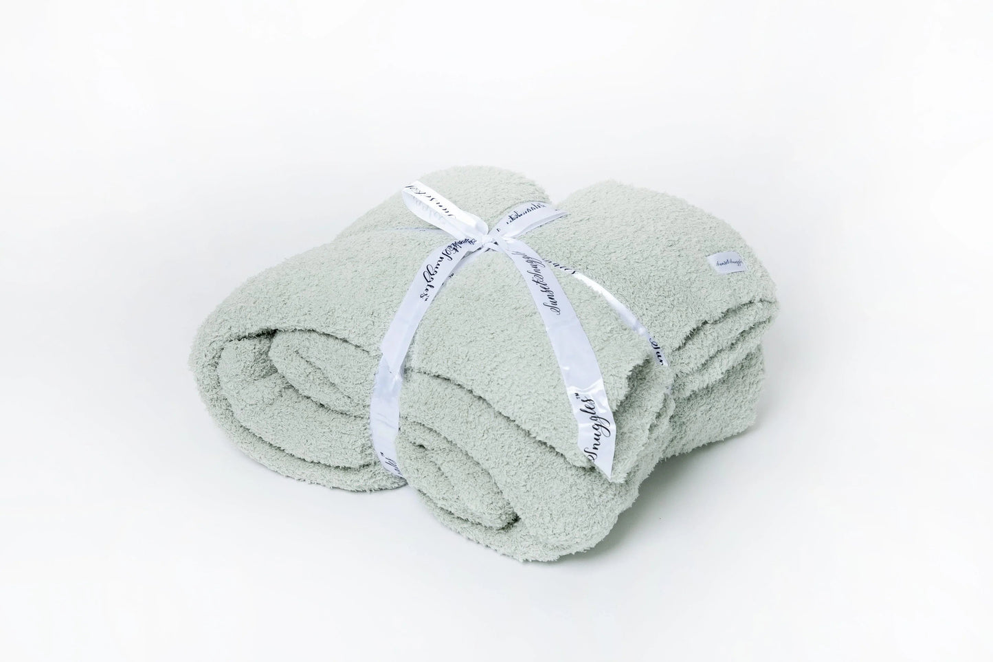 Desert Sage Solid Double Layered Print Extended Throw
