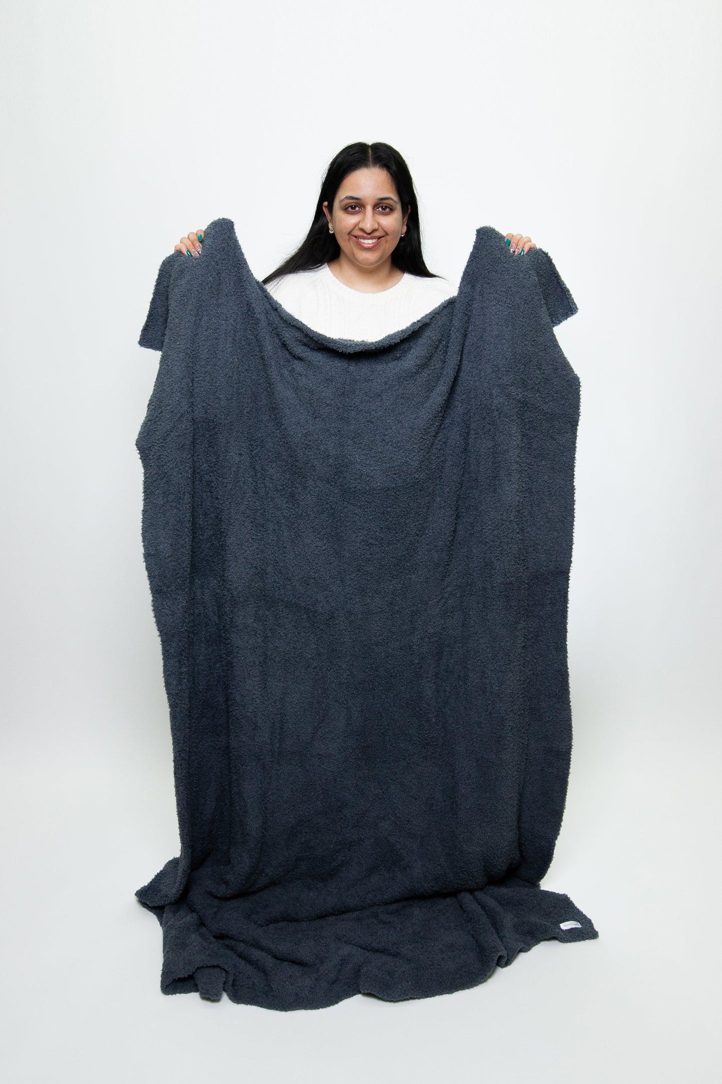 Turbulence Solid Double Layered Print Extended Throw
