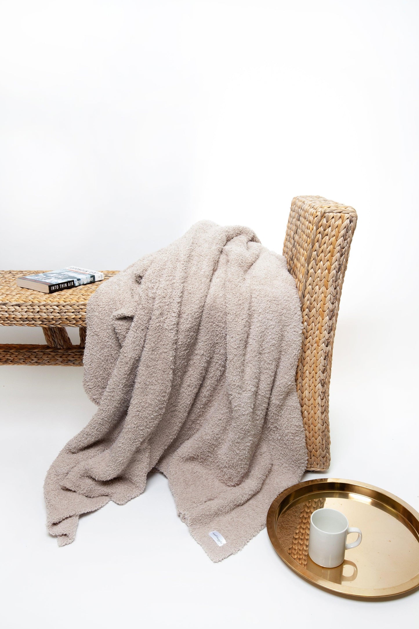 Rainy Day Solid Double Layered Print Extended Throw
