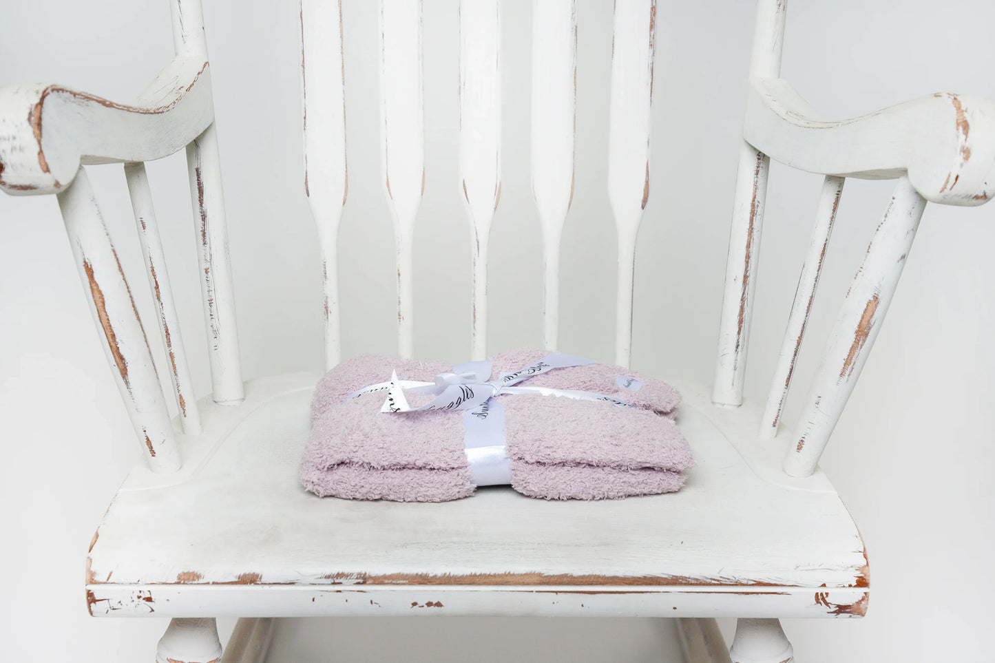 Iced Lilac Solid Double Layered Print Lovey