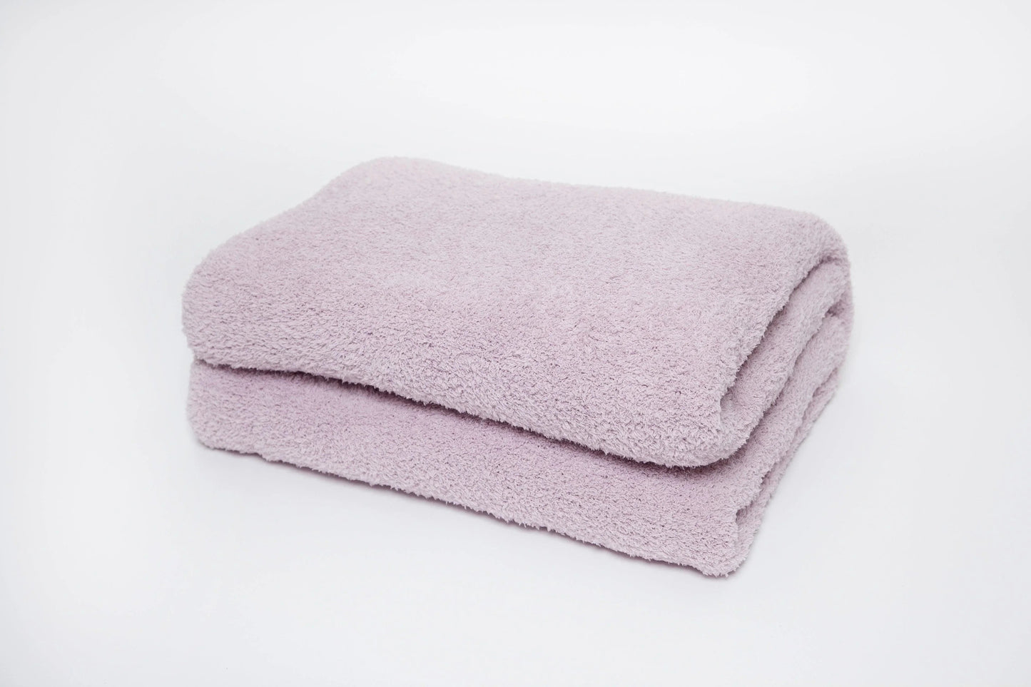 Iced Lilac Solid Double Layered Print Extended Throw