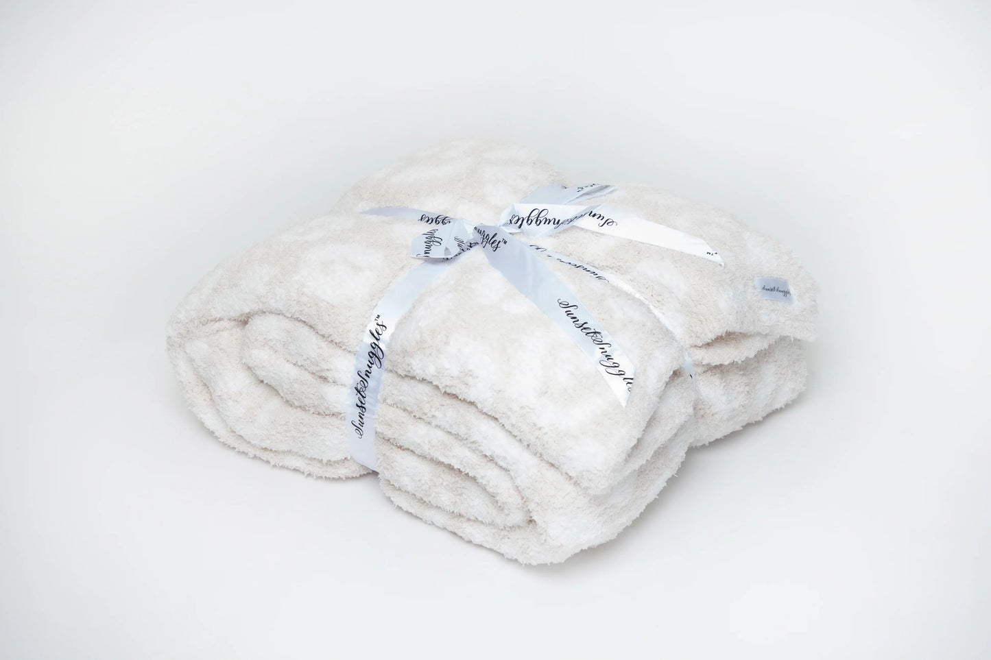 Blushing Beige & Off White Leopard 2.0 Print Extended Throw