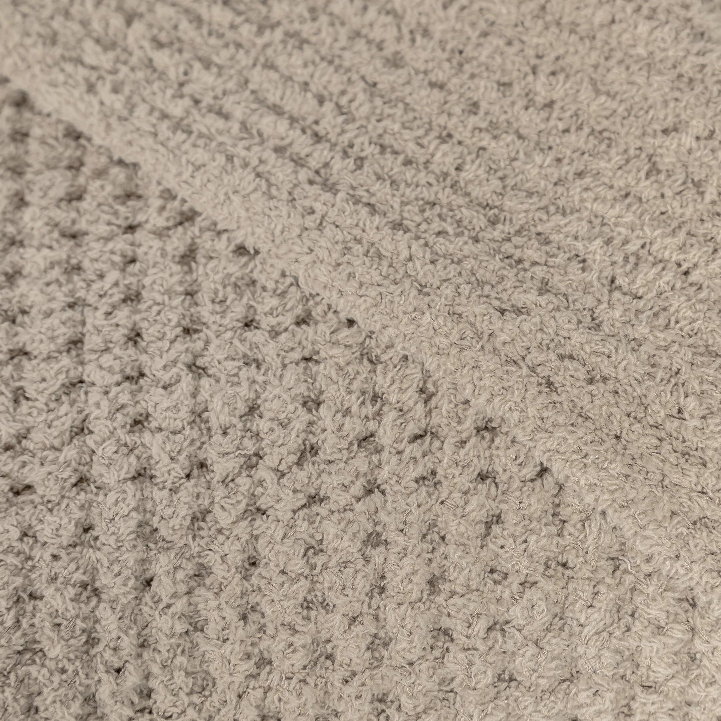 Greige Waffle Extended Throw