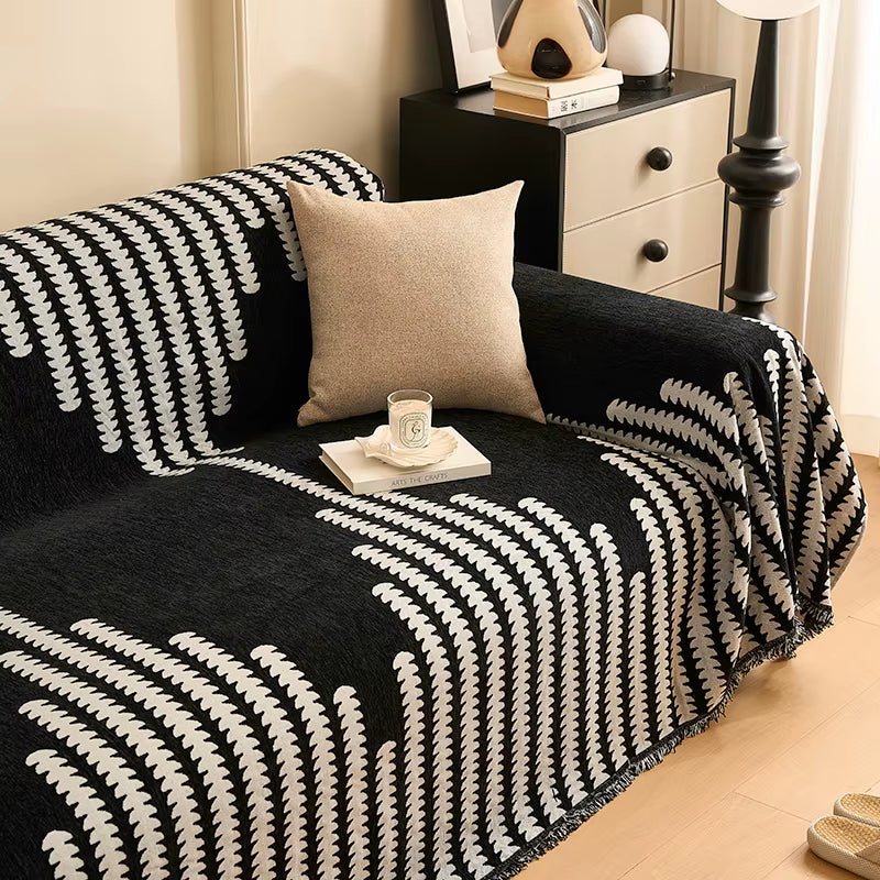 Home Sofa Cover Living Room Sofas Blanket Cover Prevent Cat Scratch Blanket Sofa Cover Knitted Blanket Sectional Sofa