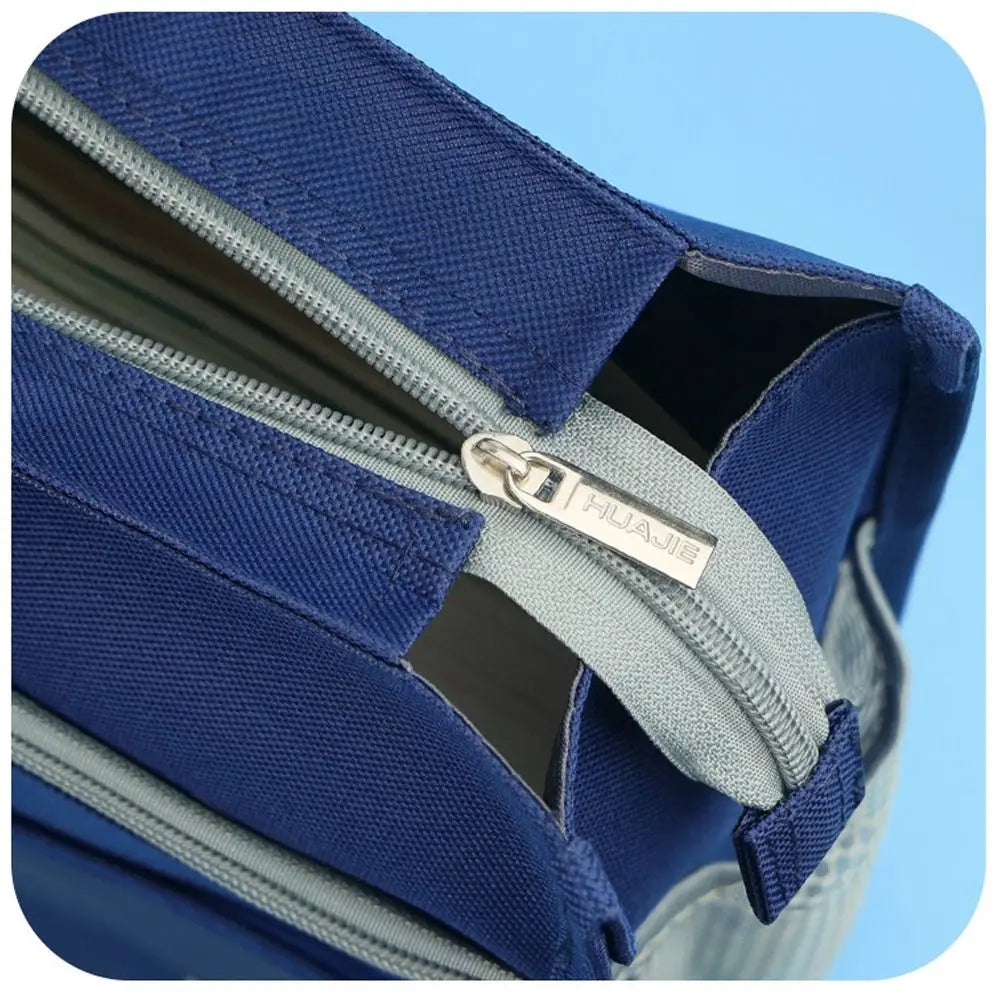 Multifunctional Thickened Oxford Handheld Book Bag Large Capacity Zipper Art Student Bag A3 8k File Bag School Office Supplies
