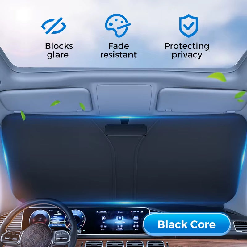 Car Sunshade for Windshield Foldable Laser Sunshade Summer Sun Protection Heat Insulation UV Ray Front Windshield Sunshade Panel