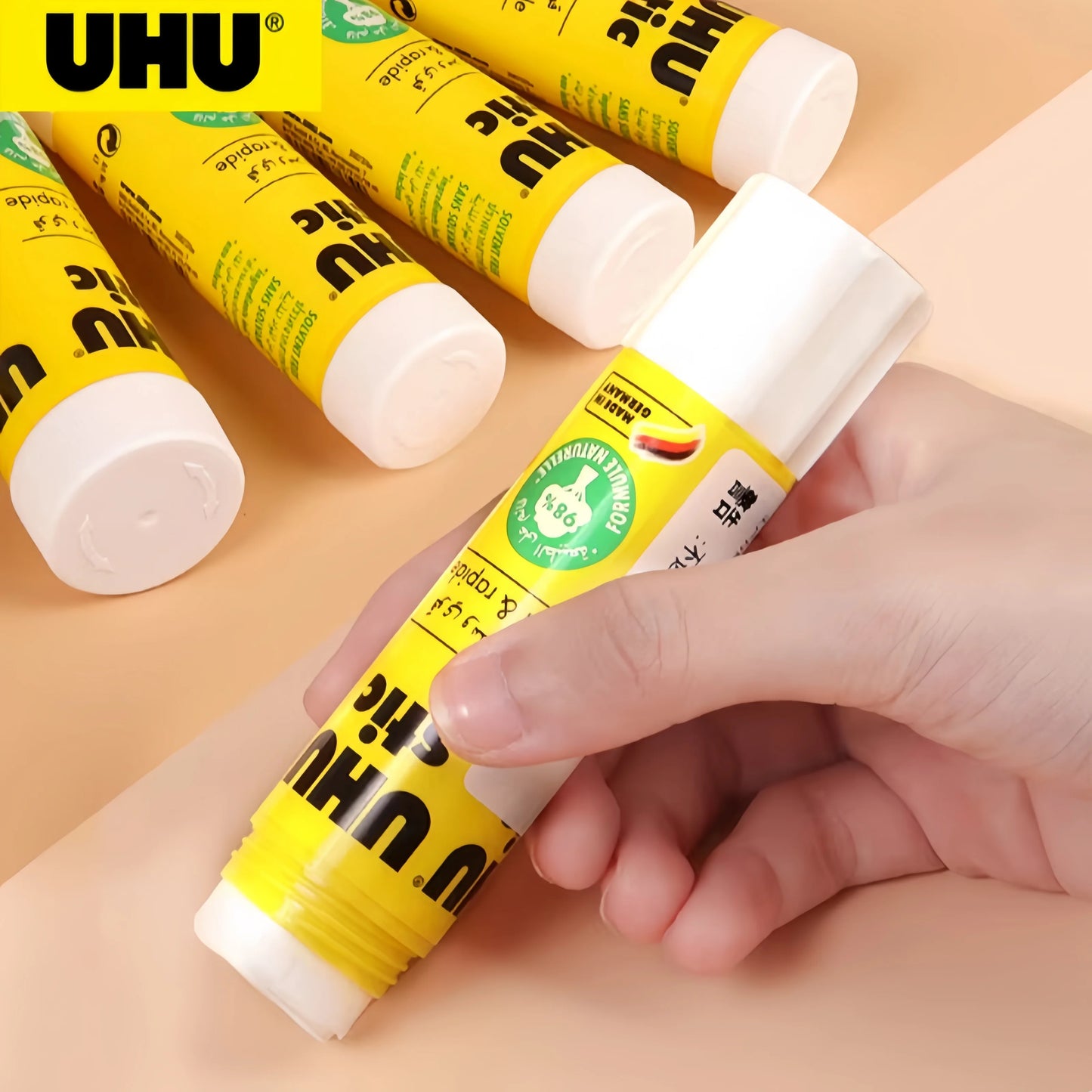 UHU Glue Stick 8.2g 21g Strong Adhesive Solid Glue No Mess School Office Craft Paper Glue Stick