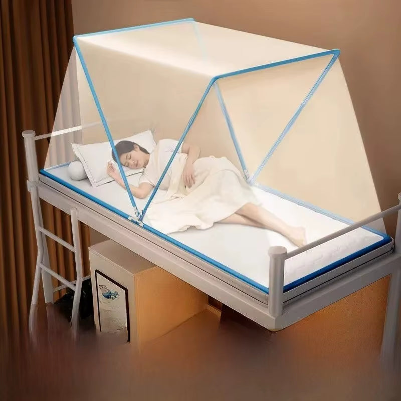 Portable Foldable Mosquito Net Easy to Carry No Installation Required Travel Friendly Dormi Bunk Bed Anti-Mosquito