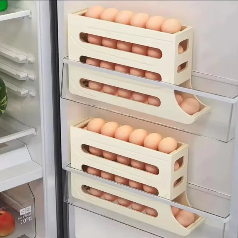 Kitchen Egg Box Storage Box Refrigerator Large Capacity Egg Storage Box Container Refrigerator Egg Organizer