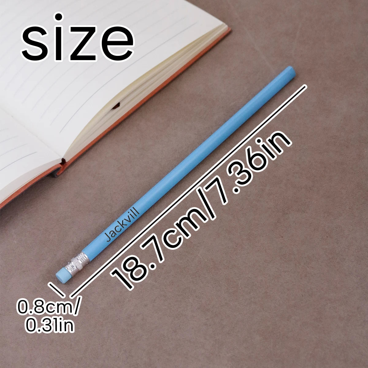 Custom Text Pencils,Personalized Pencils For Kids,Customizable Cute Pencils,Back To School Supplies,Gifts For Friends,Cute