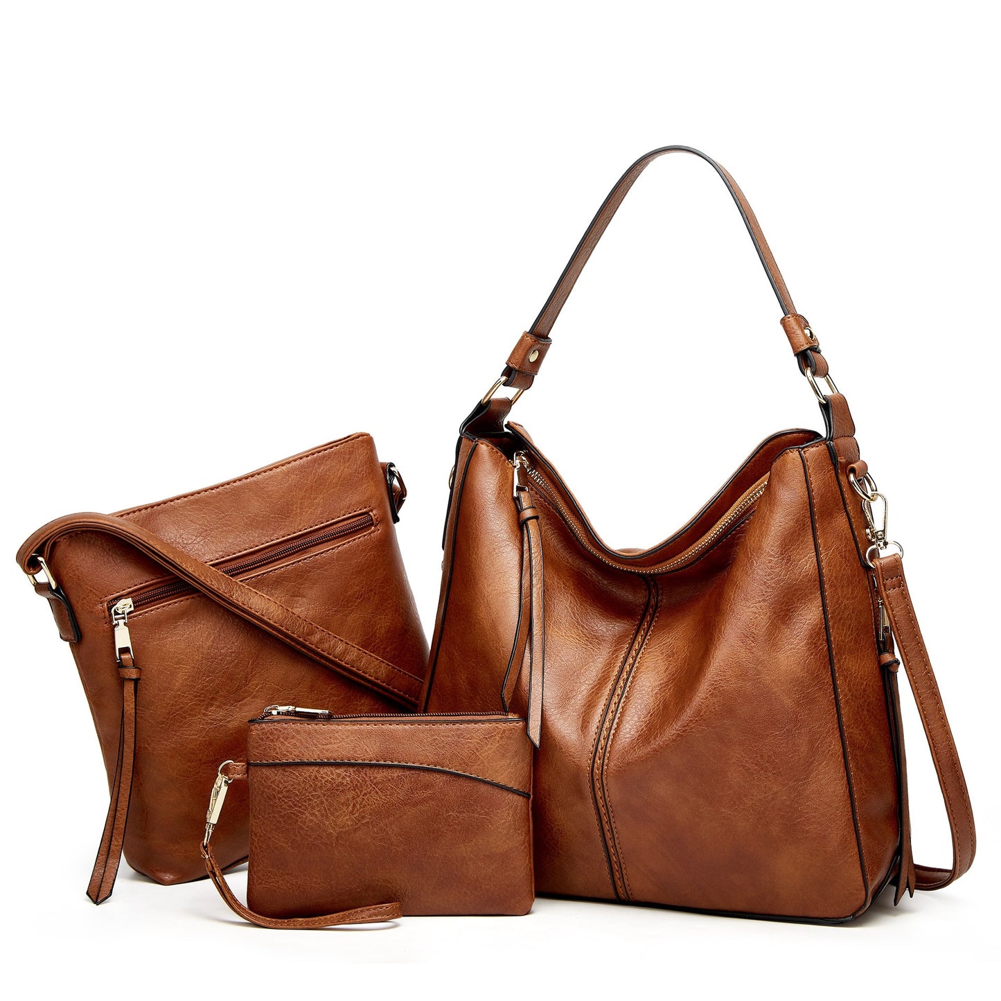 Soft leather large-capacity women's bag, tote bun mother bag
