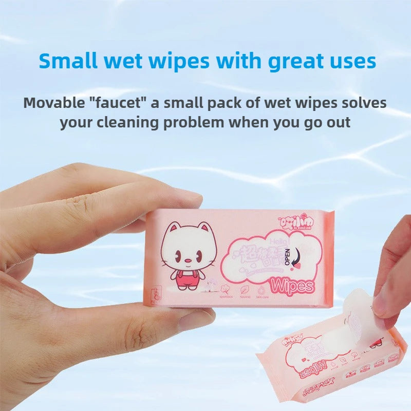 Disposable Multipurpose Mini Hand Wipes/Portable Travel Size Special Extraction Hand Mouth Cleaning Wipes Home School Supplies