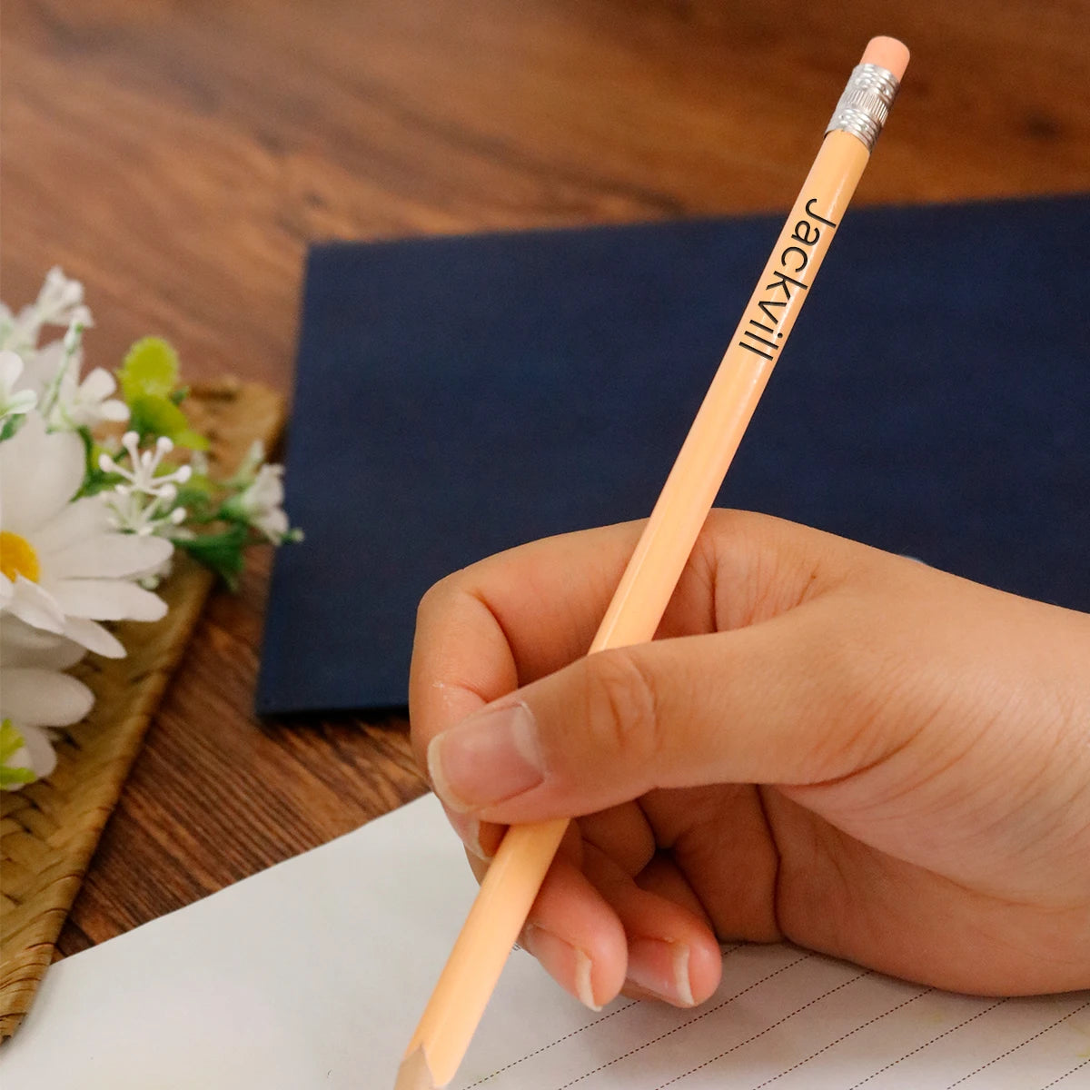 Custom Text Pencils,Personalized Pencils For Kids,Customizable Cute Pencils,Back To School Supplies,Gifts For Friends,Cute