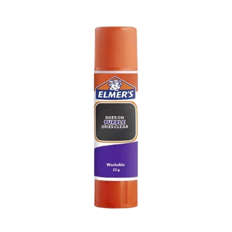 Original Elmer's Disappearing Purple Glue Stick 22g Washable School Craft Adhesive Dries Clear No Mess Non Toxic