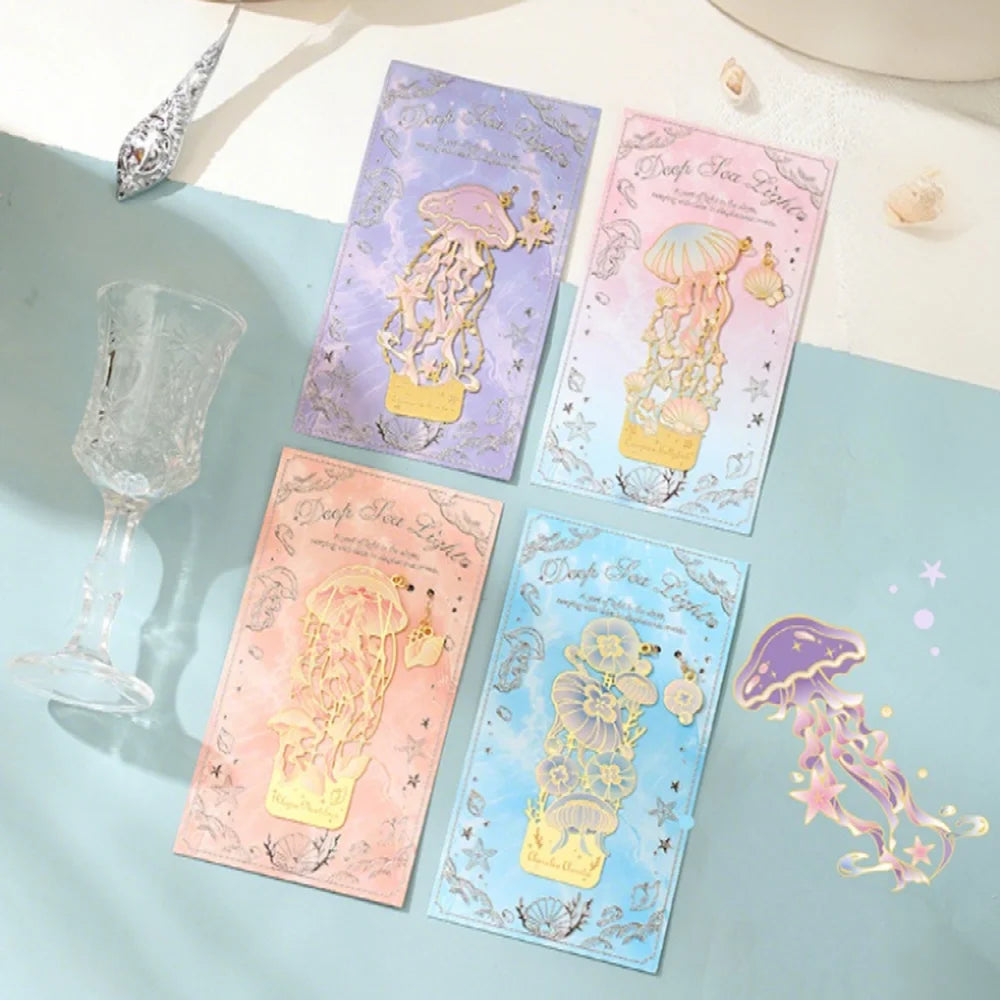 Hollow Metal Bookmark Ocean-Themed Metal Bookmark Creative Bookmark Unique For Art Enthusiasts School Supplies Reading